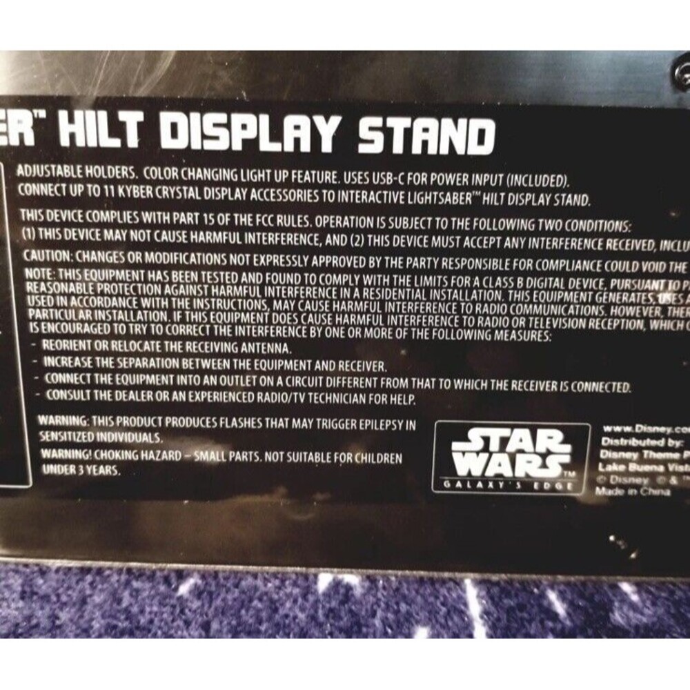 Disney Star Wars Galaxy's Edge 1 Lightsaber Hilt Stand & 2 Kyber Crystal… - Picture 6 of 6
